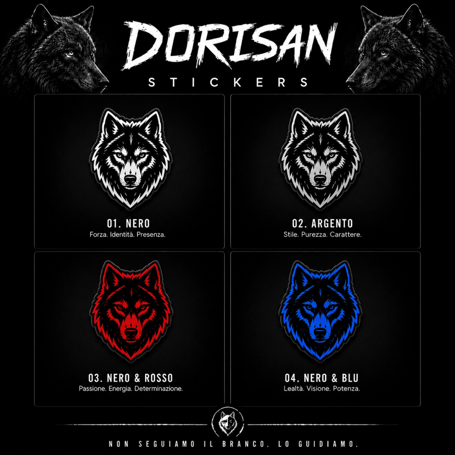 Poster, sticker e QR DoriSan